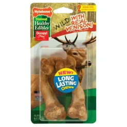 Ryan's Pet Supplies Nylabone Healthy Edibles Wild With Real Meat Venison Medium 2 Count