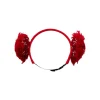 Ryan's Pet Supplies Outward Hound Red Holiday Earmuffs for Pets - XS/SM