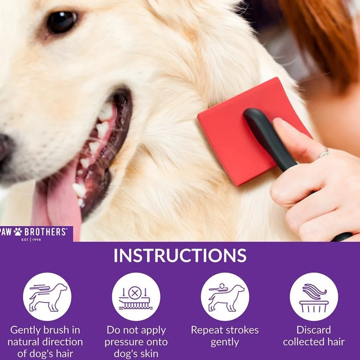Ryan's Pet Supplies Paw Brothers Big Paw Slicker