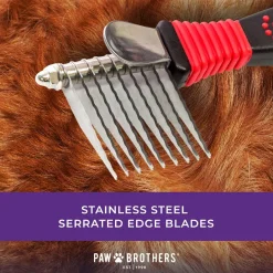 Ryan's Pet Supplies Paw Brothers 9 Blade Dematting Tool