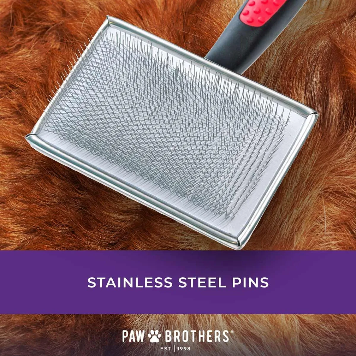 Ryan's Pet Supplies Paw Brothers Flat Slicker Brush X-Large
