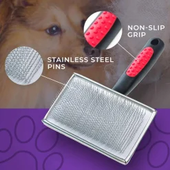 Ryan's Pet Supplies Paw Brothers Flat Slicker Brush X-Large