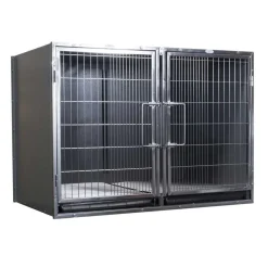 Ryan's Pet Supplies Paw Brothers Large Modular Stainless Steel Hybrid Cage Complete