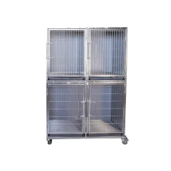 Ryan's Pet Supplies Paw Brothers Professional Stainless Steel Hybrid Modular Cage Half Bank Complete