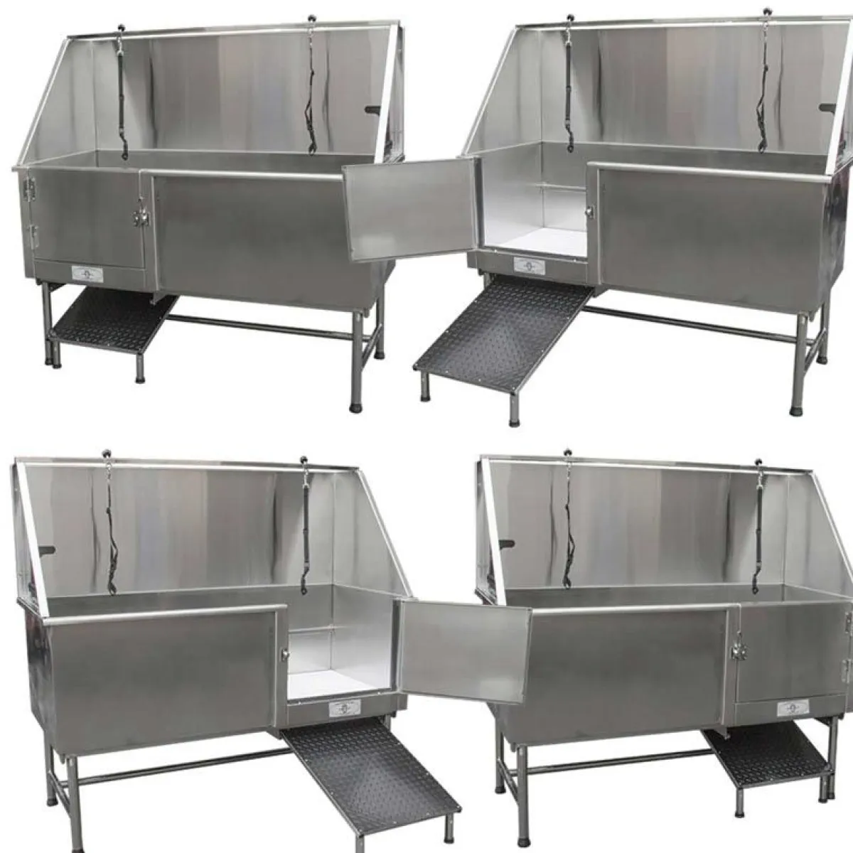Ryan's Pet Supplies Paw Brothers - 60" Stainless Steel Grooming Tub with Ramp