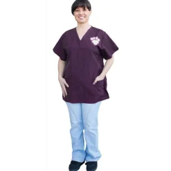 Ryan's Pet Supplies Paw Brothers Scrub Top With White Paw Heart Print S-XL