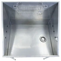 Ryan's Pet Supplies Paw Brothers Siena Stainless Steel Tub 32"
