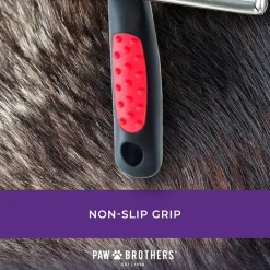 Ryan's Pet Supplies Paw Brothers Soft Pin Flat Slicker With Coated Pin Tips - Small/Medium