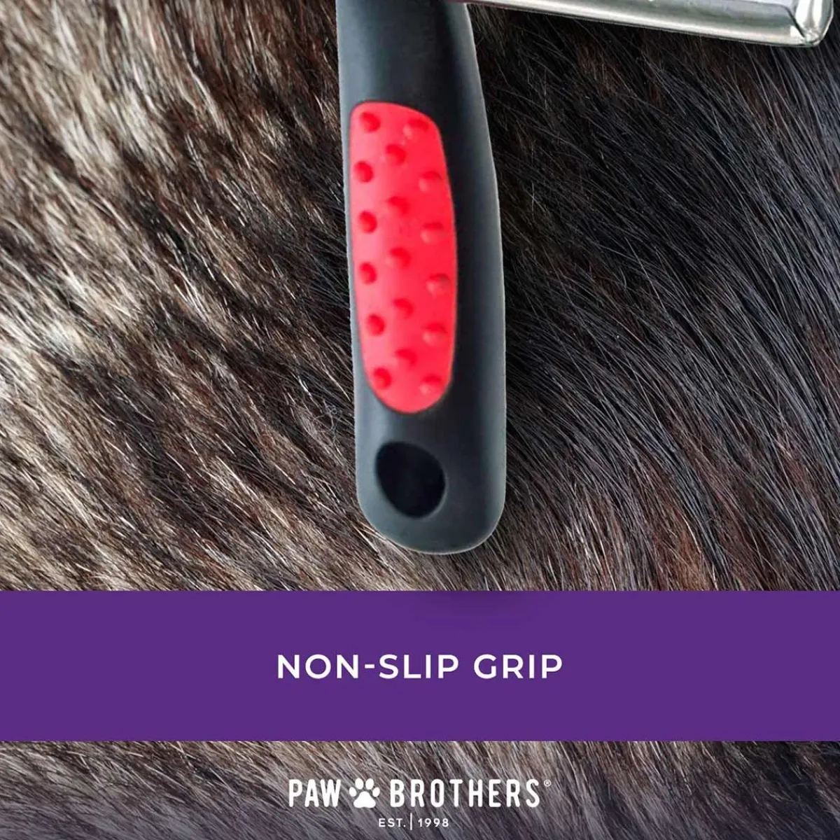 Ryan's Pet Supplies Paw Brothers Soft Pin Flat Slicker With Coated Pin Tips - Small/Medium