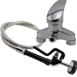 Ryan's Pet Supplies Paw Brothers Stainless Steel Spray Hose - 4" Center Faucet