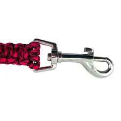 Ryan's Pet Supplies Paw Brothers 6' Tactical Cord Cobra Weave Lead Red & Black