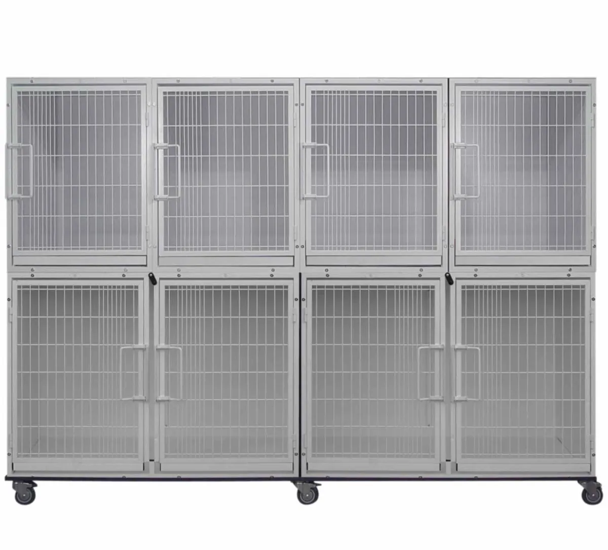 Ryan's Pet Supplies Paw Brothers White Modular Cage Med-Short Short Bank
