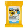 Ryan's Pet Supplies Petkin Vanilla Coconut Scented SPF 15 Doggy Sun Wipes - 20ct