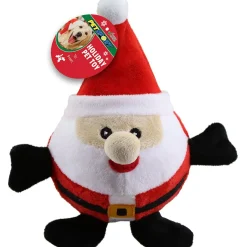 Ryan's Pet Supplies Petsport Holiday Plush Squeak Ball 4.5" Assorted