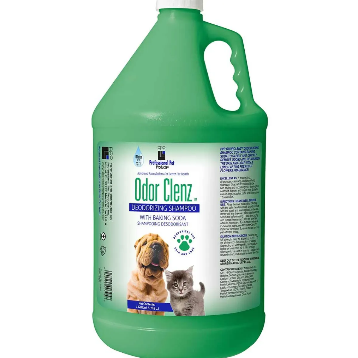 Ryan's Pet Supplies PPP OdorClenz Baking Soda Pet Shampoo 12:1