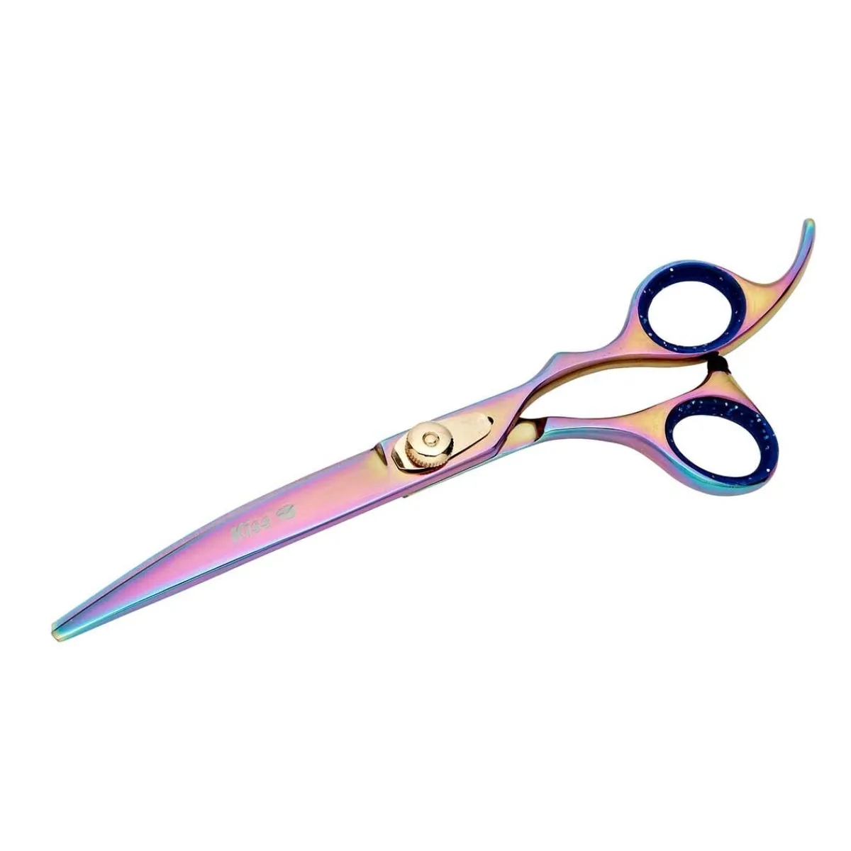 Ryan's Pet Supplies Stainless Steel Geib Kiss Gold Rainbow Grooming Shears