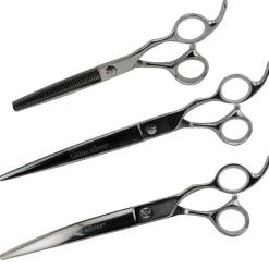 Ryan's Pet Supplies Tattoo Silver 3 Piece Shear Set