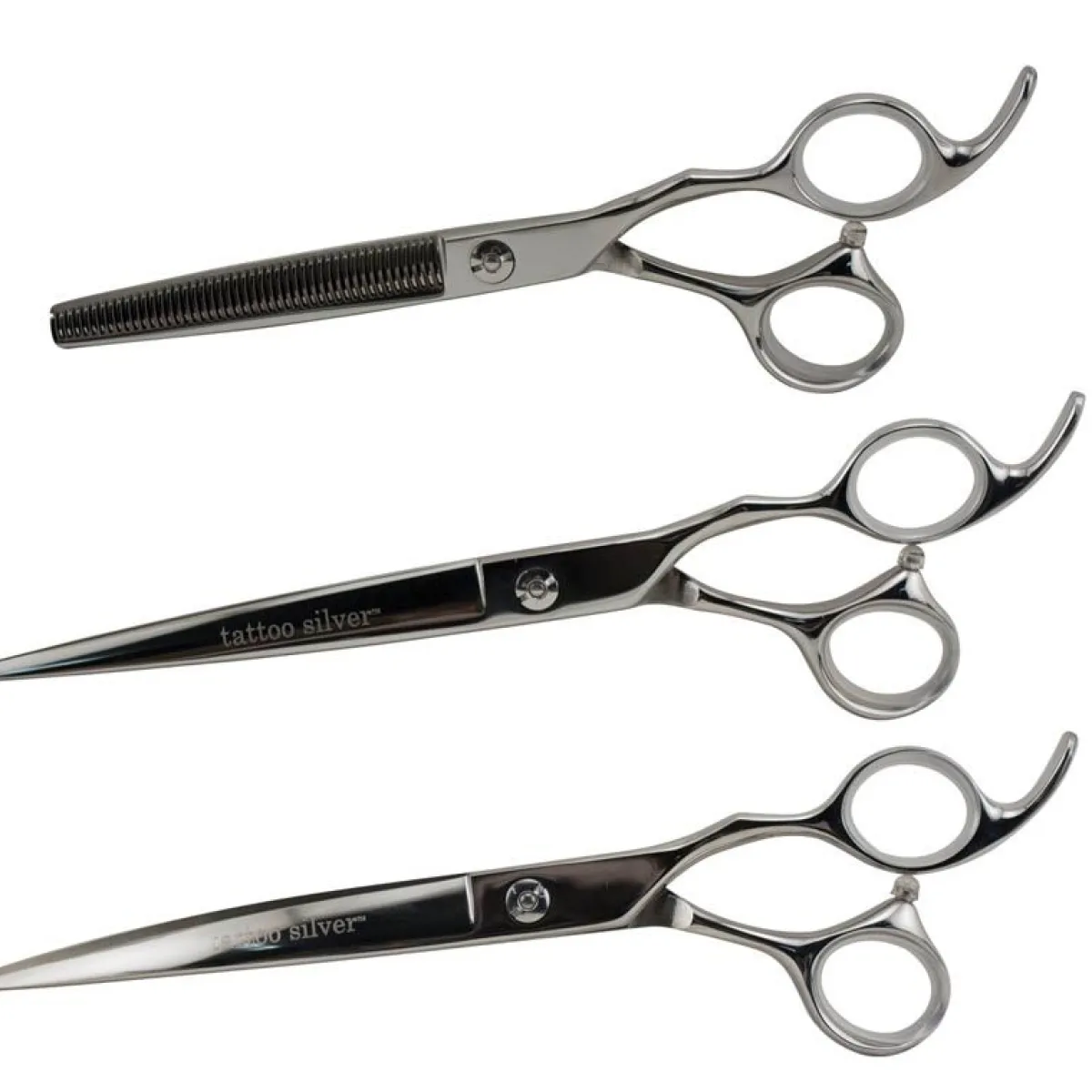 Ryan's Pet Supplies Tattoo Silver 7.5" 3 Shear Set