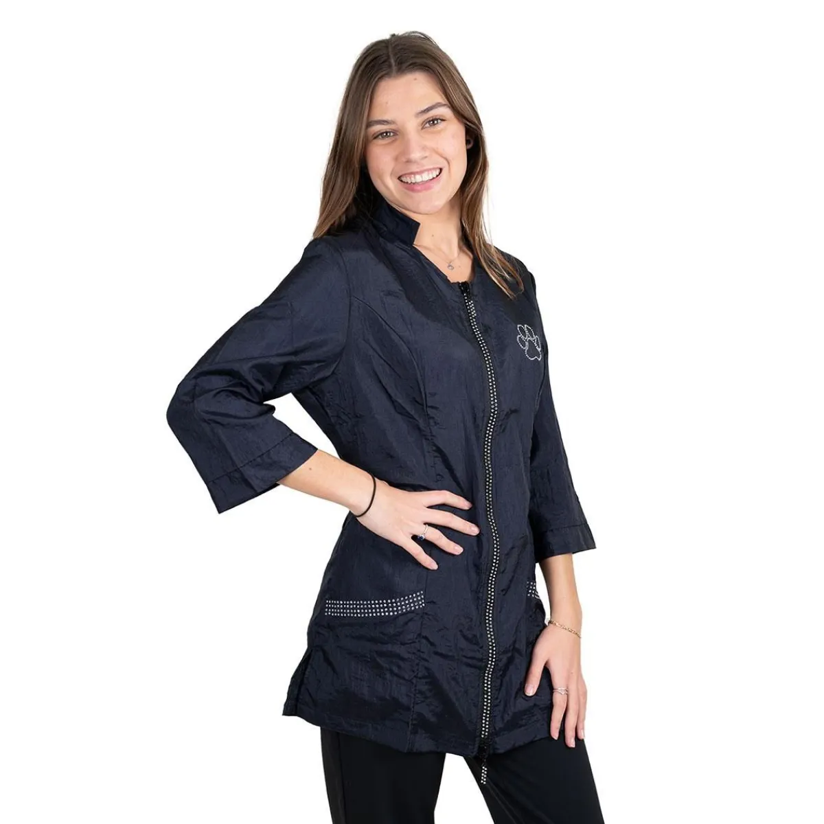 Ryan's Pet Supplies Tikima Aleria Jacket with Rhinestone Front Zipper 4X-Large