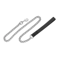 Ryan's Pet Supplies Titan Chain Leash With Nylon Handle 4' (3.0mm)