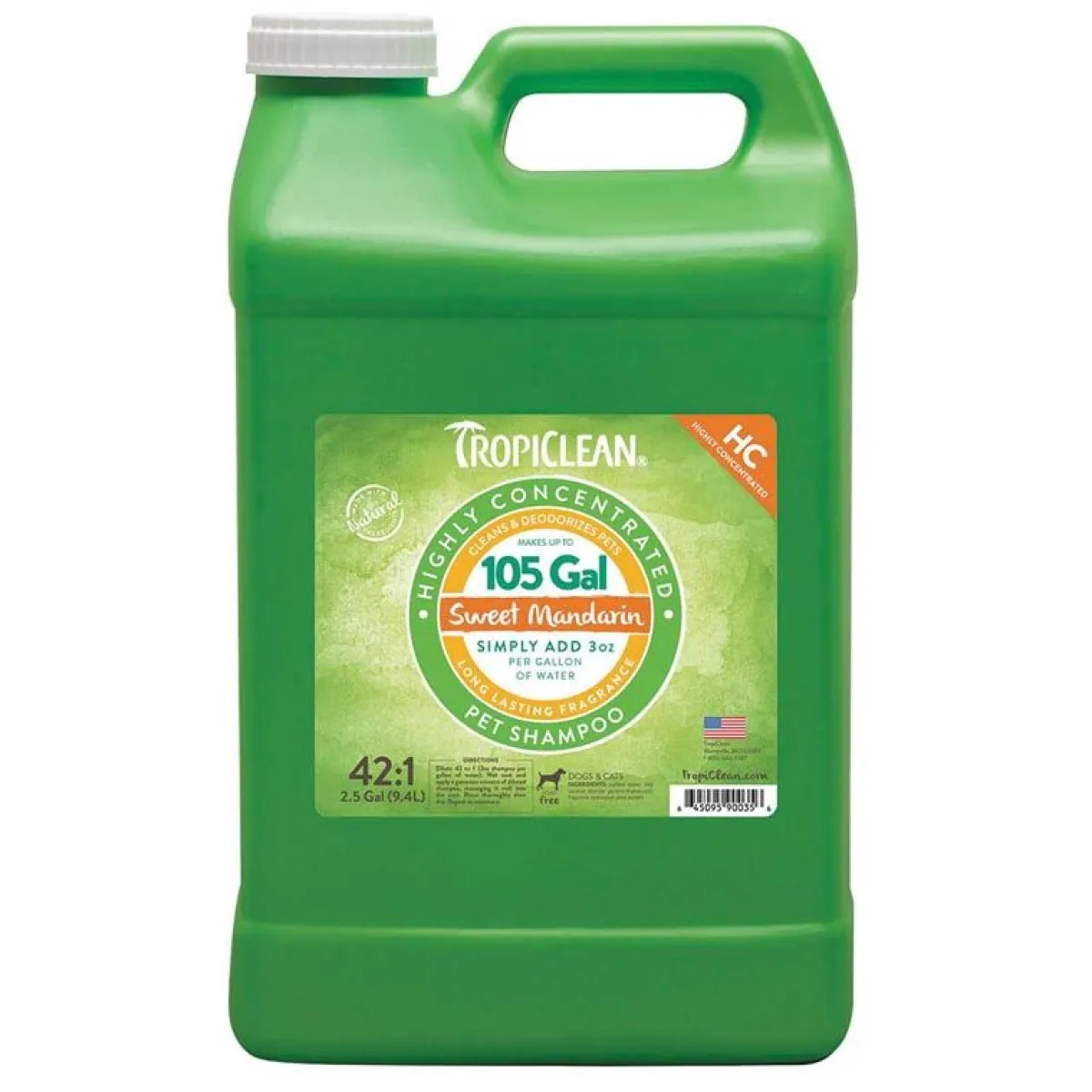 Ryan's Pet Supplies Tropiclean High Concentrate Sweet Mandarin Shampoo 42:1