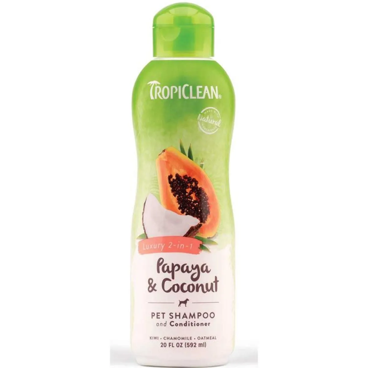 Ryan's Pet Supplies Tropiclean 2-In-1 Papaya & Coconut Shampoo & Conditioner