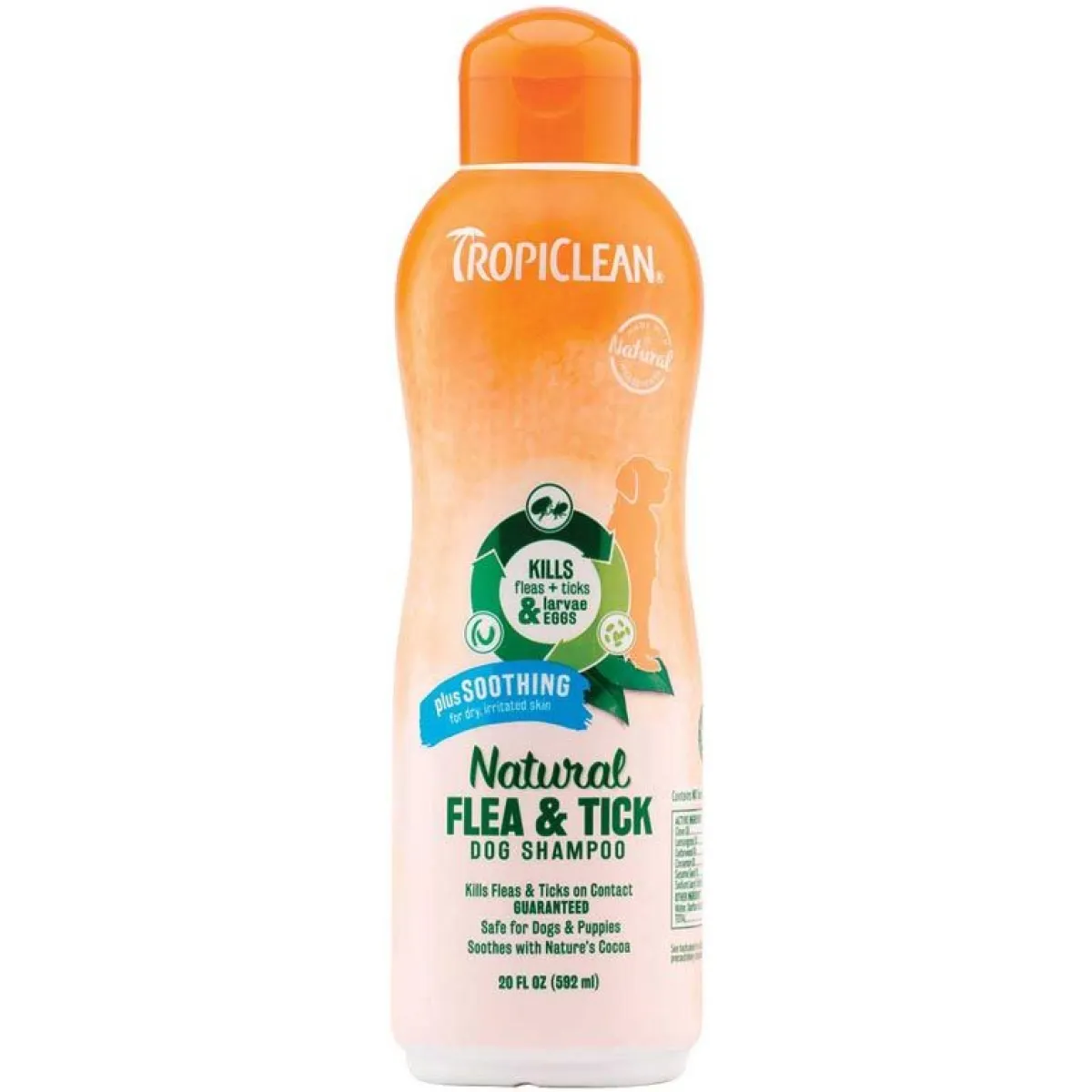 Ryan's Pet Supplies Tropiclean Natural Flea & Tick Shampoo Plus Soothing 20 oz