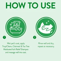 Ryan's Pet Supplies Tropiclean Oatmeal & Tea Tree Medicated Shampoo 5:1