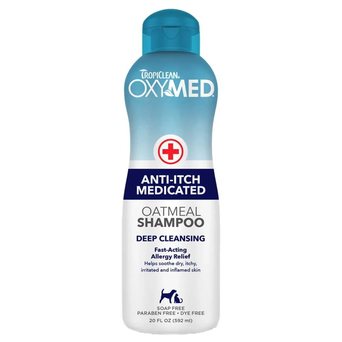 Ryan's Pet Supplies Tropiclean OxyMed Medicated Oatmeal Shampoo 10:1