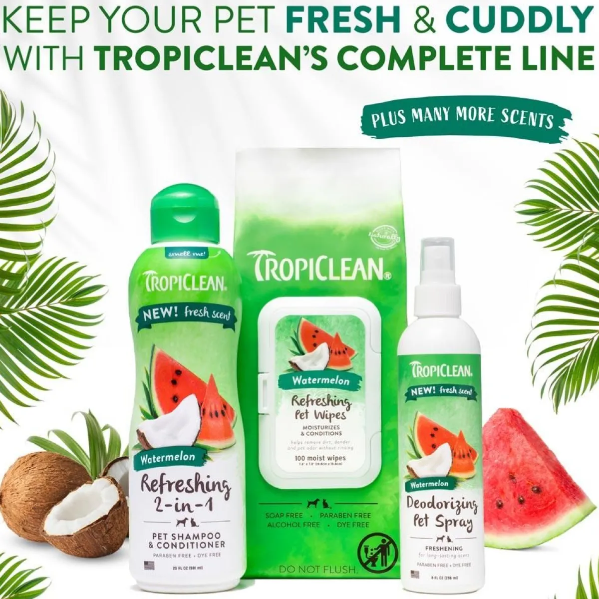 Ryan's Pet Supplies TropiClean Watermelon Deep Cleansing 2-in-1 Shampoo and Conditioner