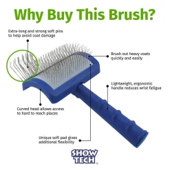 Ryan's Pet Supplies Tuffer Than Tangles Slicker Brush (Soft Pin Medium)
