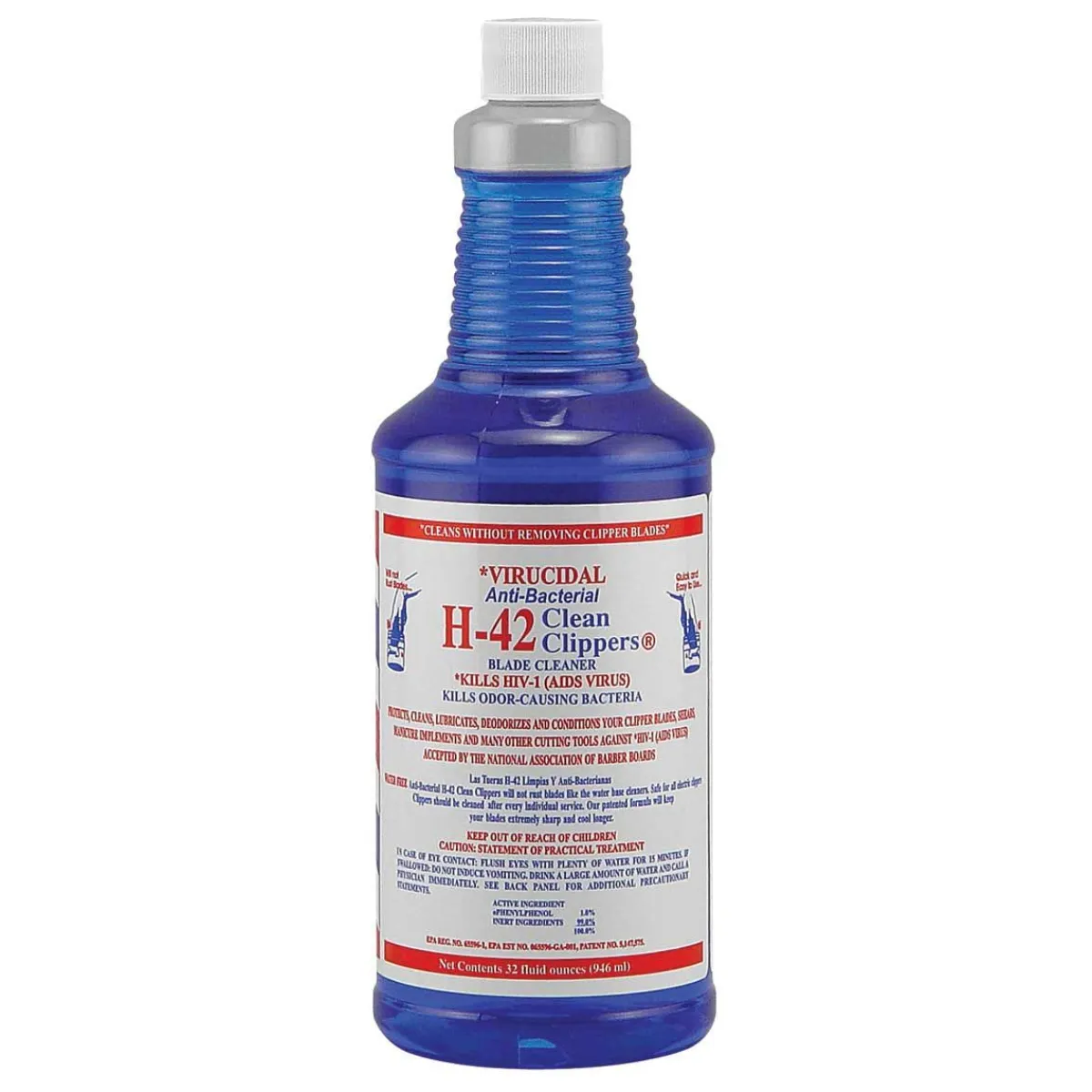 Ryan's Pet Supplies Virucidal Anti-Bacterial H-42 Clean Clippers - 32oz Jug
