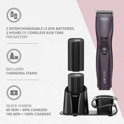 Ryan's Pet Supplies Wahl KM Supera 2-Speed Cordless Clipper – Purple