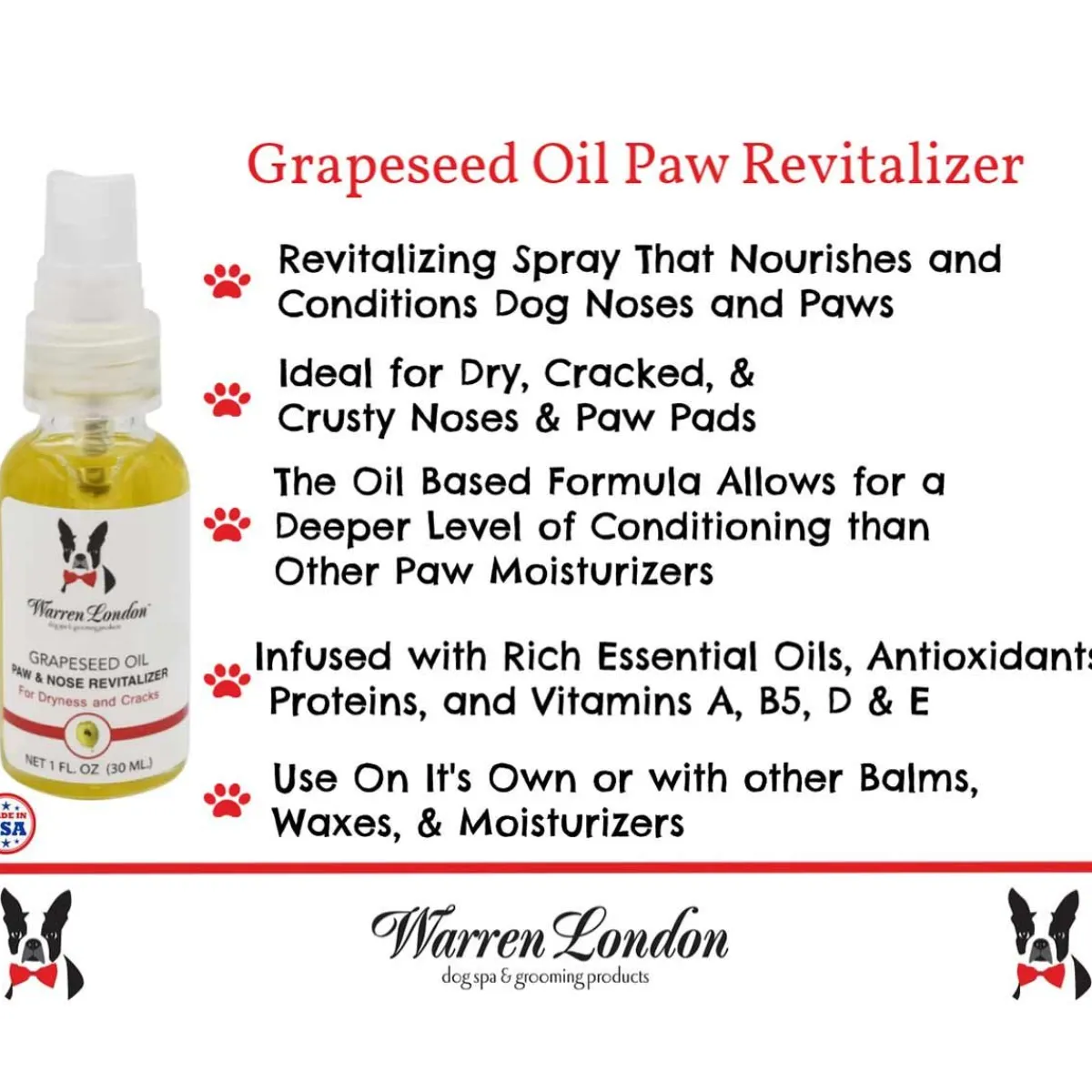 Ryan's Pet Supplies Warren London Grapeseed Oil Paw Revitalizer